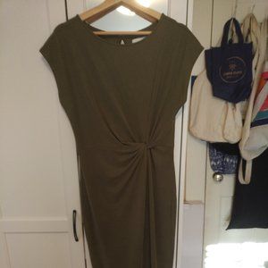 Olive green draped dress nordstrom rack